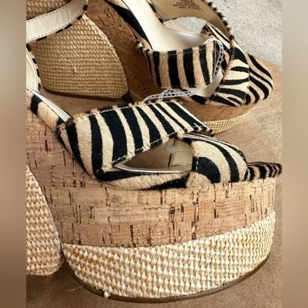 Jessica Simpson Jirie Zebra Print Platform